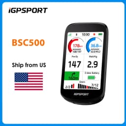 iGPSPORT BSC500 Touchscreen Bike Computer GPS Cycling Global Map Navigation Wireless Cycling Computer with Digital Bike Bell
