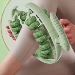 1Pc 26 Wheel Annular Leg Clamp Massager 360-degree Rotation Multifunctional Cellulite Massager Handheld Smooth Tool
