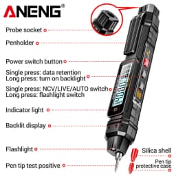 ANENG A3005 Pen Type Multimeter Digital Professional Mini AC/DC Voltage 4000 Counts Meter Resistance NCV Ohm Diode Tester Tools