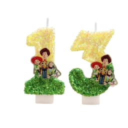 Hot Cute Cartoon T-O-Y Story Digital Candle Numbers 0-9 Kids Birthday Cake Decoration Cartoon Party Supplies Accessory