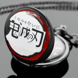 Popular Anime Cartoon Ghost Blade Quartz Pocket Watch Popular Men's Necklace Pendant Women's Children's Jewelry