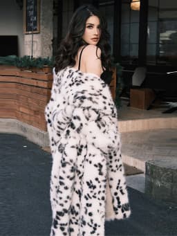 Women Leopard Print Long Faux Fur Coat Oversized Lapel Open Front Thick Warm Maxi Jacket 2026 Winter Y2k Luxury Lady Outerwear