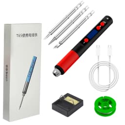 T12 Series T65 Digital Electric USB Soldering Iron Kit Set Mini Smart Adjustable Temperature Welding Tool 180-500℃ wireless