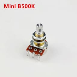 (Made in Korea) Alpha Brass Shaft Potentiometer(POT) For Electric Guitar Bass A250K/B250K/A500K/B500K