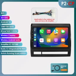Hizpo Android 14 DSP RDS Carplay 4G WIFI BT GPS Head Unit For Toyota Tacoma 2 HILUX 2005-2015 Car Radio Multimedia Video No DVD