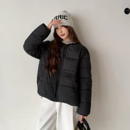 2026 Winter Women's Jacket Korean Patchwork Zipper Stylish Parkas Minimalist Versatile Coat Warm O-Neck Cotton Padded Outerwear