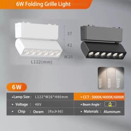 Ultra Slim Magnetic Track Light 6mm Surface Mounted Ceiling Rail Home Flood Grille Spot DC48V Modern LED Lamp Black White