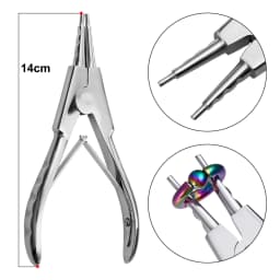1PC Surgical Steel Dermal Anchor Holding Pliers Piercing Tool Dermal Forceps 3/4/5mm Unscrew Tight Ball Piercing Jewelry Pliers