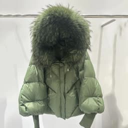 Winter High End Natural Large Fur Collar Down Jacket Female Hooded Warm Thick Parker Jacket Women White Duck Down Loose Outwears