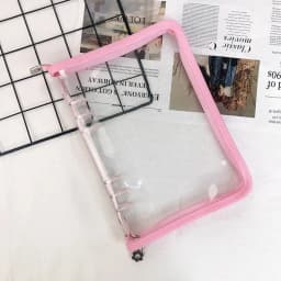 A5 A6 Zipper Binder Photo Card Collection Book Postcard Organizer Diary Notebook School Stationery