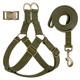 Custom PU Leather Harness And Leash Engraved Dog ID Buckle Harnesses Vest Pet Leading Rope Durable For Small Medium Dogs Bulldog