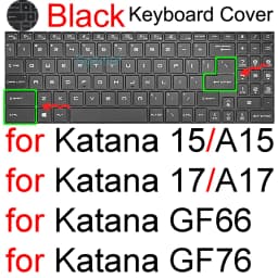 Keyboard Cover for MSI Katana 15 17 A15 A17 GF66 GF76 HX B14W B13V B13U AI B8V Gaming Silicone Protector Skin Case 15.6 17.3