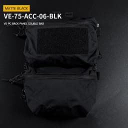 Tactical FCPC V5 Plate Carrier Back Panel Double Bag General Purpose Pockets Vest Accessories Sundries Pouch