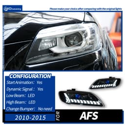 AKD Head Lamp for AUDI Q7 LED Headlight 2006-2015 Headlights Q7 DRL Turn Signal High Beam Angel Eye Projector Lens
