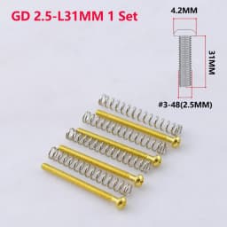1 Set #3-48(2.5MM) / 3MM Electric Guitar Humbucker Pickups Height Adjusting Screws - KR(Origin)