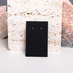 50PCS 6.5x4cm 2 Holes Blank Vertical Display Cards For Stud Earrings Drop Jewelry Cardboard Small Businesses Packaging Supplies