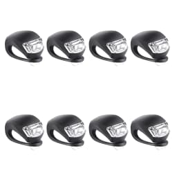2-10pcs LED Silicone Bicycle Front Rear Light Set 3 Modes Waterproof MTB Mountain Road Bike Cycling Headlight Tail Warning Lamp