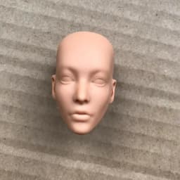 MENGF FR Color Bald Doll Heads Small Defectives With Black Dots Doll Heads Japan White Pink Beige Hungarian Latin Skin Doll Part