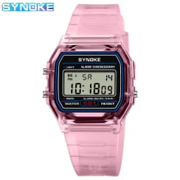 SYNOKE Student Digital Watch Unisex Sport Watch Multifunction Sports Waterproof Luminous LED Classic Watch For Men And Lady