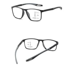 Soft Multifocal Progressive Reading Glasses Anti Blue Light Multifocal Elderly Eyewears Men Women's Large Frame Eyeglasses