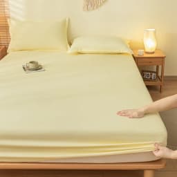 Soft Cotton Fitted Sheet Single Double King Queen Size Mattress Cover with Elastic Band Bed Sheet Bed Linens 100/120/150/180/200