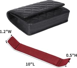 Purse WOC Base Shaper, Felt Base Shaper Saver and Insert for Wallet on Chain Bags Handbag woc Bag Base Shaper Black and Red