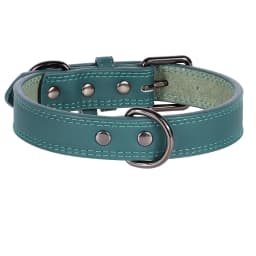 Soft Leather Dog Collar Adjustable PU Leather Pet Collars Dogs Necklace Collar for Small Medium Large Dogs Pitbull Pink S-XL