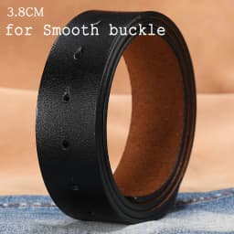 2.8cm 3.0cm 3.3cm 3.5cm 3.8cm Leather Belt Body No Buckle for Smooth Automatic Pin Buckle Belt Strap Without Buckle Men Women