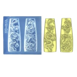 Flexible Silicone Carving Flower Art Mold for Crafting Intricate 3D Floral Designs in DIY Projects