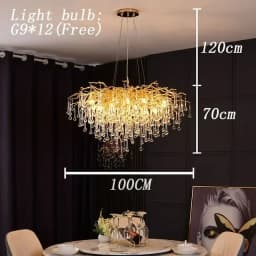 Luxury Crystal led Ceiling Lights Chandeliers Home Hanging Pendant Lamp Living Dining Room Bedroom Lustre Lampara techo