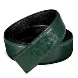 3.5cm wide Luxury Leather Belts for Men Automatic Buckle Blue Men's Belt without Buckle 130CM