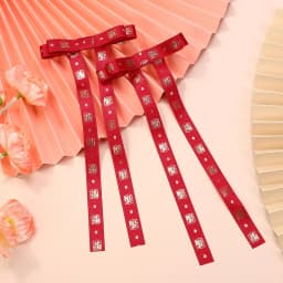 2pcs Long Tassel Ribbon Hairpin Cute Candy Bow Clip for Women Girls Party Gifts Headwear Side Clips Hair Accessories Wholesale