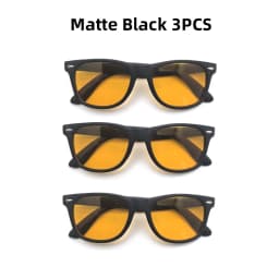 VIVIBEE Night Vision Blue Light Blocking Glasses Men Square Computer Eye Eyeglasses Gaming Women Orange Eyewear