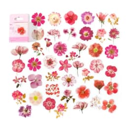 45Pcs Flower Language Kawaii PET Journaling Sticker Set For Gift Packing Scrapbooking Album Planner Journal Arts DIY Craft
