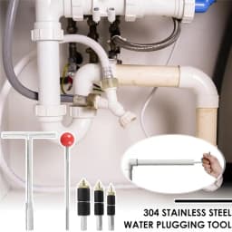11Pcs Emergency Pipe Water Stopper Kit 304 Stainless Steel Hot Melt Water Stop Tool Sturdy PPR Tube Water Stop Needle for Tube