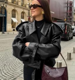 Vintage Lapel Leather Biker Jacket Women Bomber Jacket Short Coat Streetwear Zip Long Sleeve Windproof Outerwear Black Wine Red
