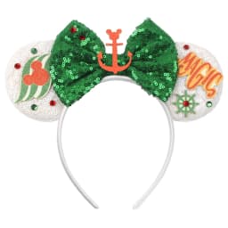 Cartoon Cute Mouse Ears 25th Anniversary Commemoration DIY Mouse Ears Magic Cruise Sparkle Bow DIY Headwear Adults Hairbands
