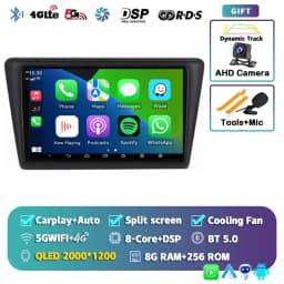 Android 16 Carplay Car Radio For VW Skoda Rapid 2013 2014 2015 2016 2017 2018 2019 Seat Toledo 2015 - 2018 GPS Multimedia Stereo