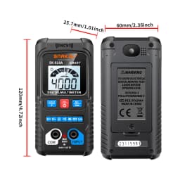 Profesional Digital Multimeter AC DC NCV Smart Multimeters Multimetro Ohm Voltage Meter Auto Range 600V Electrician Tester