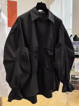 Early Spring 2026 Women's Loose Long Sleeve Shirt Sensation High-End Feeling Unique Exquisite Style Button Detail Po...