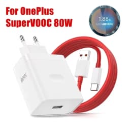 OnePlus 80W SuperVOOC EU Fast Wall Charger for OnePlus 10 11 12 Nord CE 2 3 Lite OPPO realme 10 GT NEO 2 3 Type C USB Cable