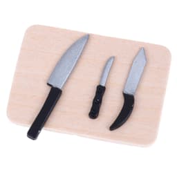 1:12 Dollhouse Miniatures Mini Kitchen Tableware Wooden Knife And Fork Metal Pot Set Doll House Toys Decor Accessories