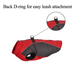 Winter Dog Clothes For Small Dogs Cats Waterproof Pet Warm Reflective Vest Jackets With D-ring Chihuahua French Bulldog Coats