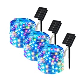 Outdoor Solar String Light LED Fairy Garland Copper Wire Light Garden Yard Party Christmas Decoration Lamp 8 Mode