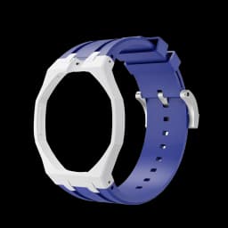 2in1 Bioceramic Case&Silicone Strap For Swatch x AP Royal pop Pocket watch bands Modification kit integrated Silicone Wirstband