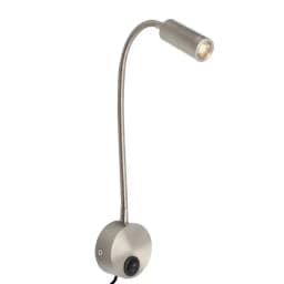 Wall Lmap Sconces Clamp Light 3W Bedroom Lamp On/Off Switch White Silver Black Flexible Gooseneck Home Bedside Reading Lights