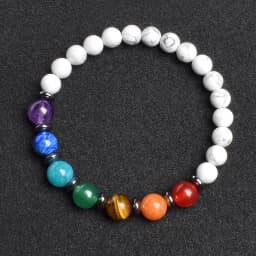 7 Chakra Bracelet Natural Gem Stone Beads Bangle Women Crystal Healing Anxiety Jewellery Mandala Yoga Meditation Bracelets Gift