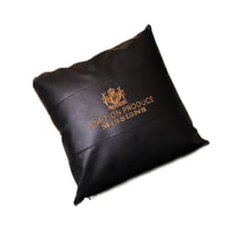 JP Pillows Junction Produce Black White Great Leather Neck Pillow Bolster Hold Throw Cushion Auto Seat Headrest Backrest