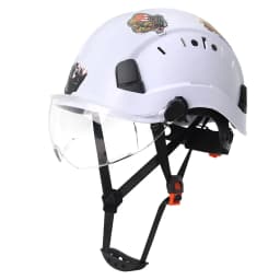 Construction Safety Helmet with Visor DIY Stickers For Engineer ABS Hard Hat Industrial Work Cap Rescue Head Protection CE ANSI