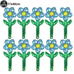 10pcs Mini Rose Flower Balloons Rose Shaped Balloons Birthday Wedding Balloon Mother's Day Decoration Baby Shower Party Supplies